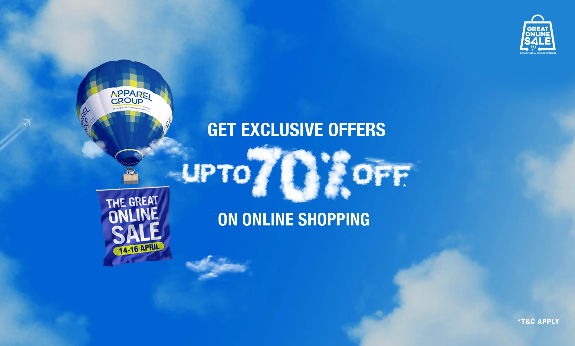 greate online sale popup image