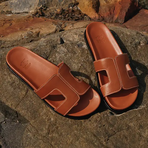 Loupe Square Toe Slides from Dune London