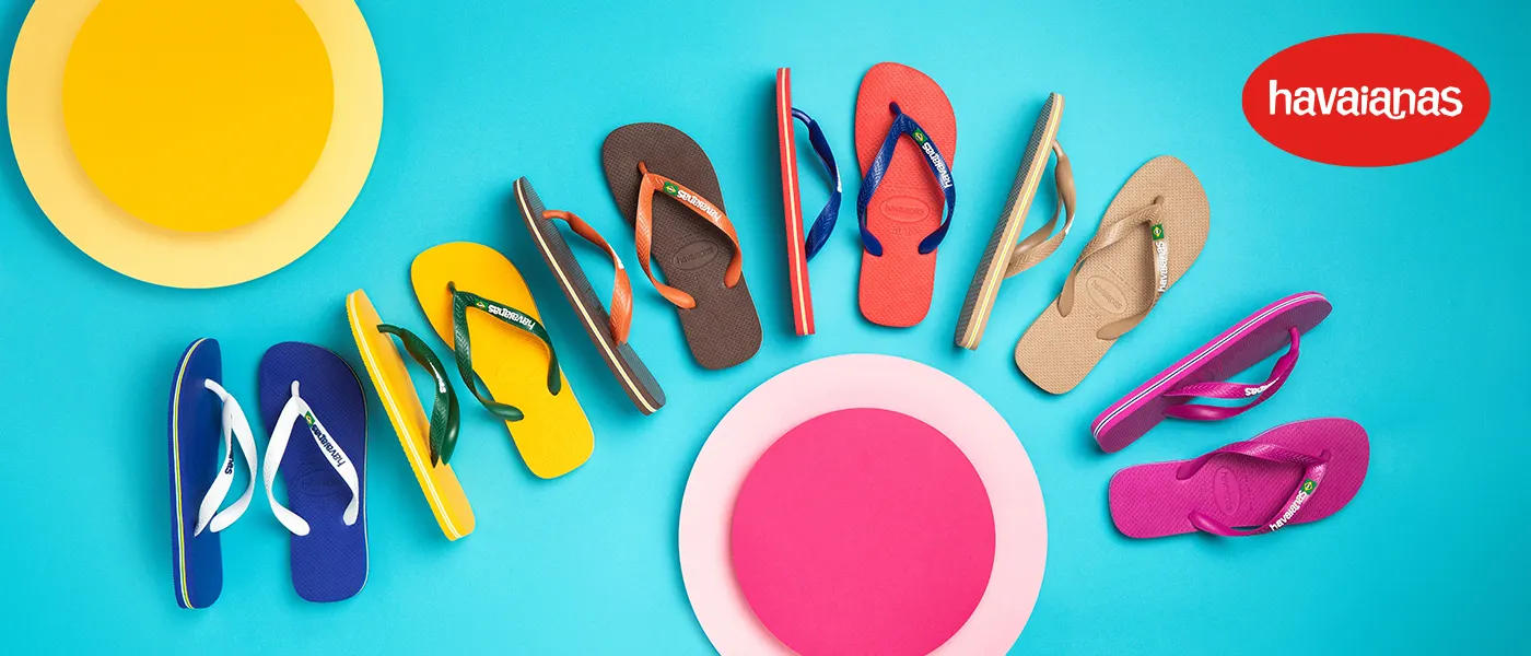 Colourful beach flip-flops from Havaianas