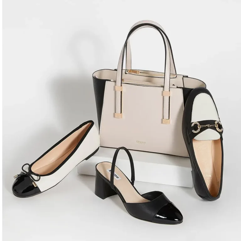 Dune London’s Black & White Ballerinas, Heels and Loafers