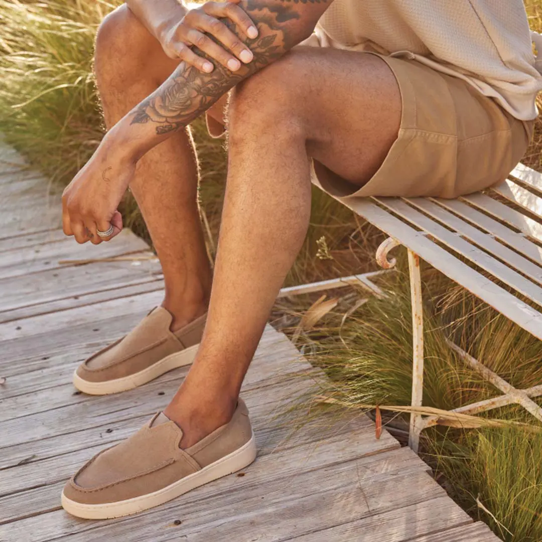 Alfonso Taupe Suede Rope Loafers from TOMS