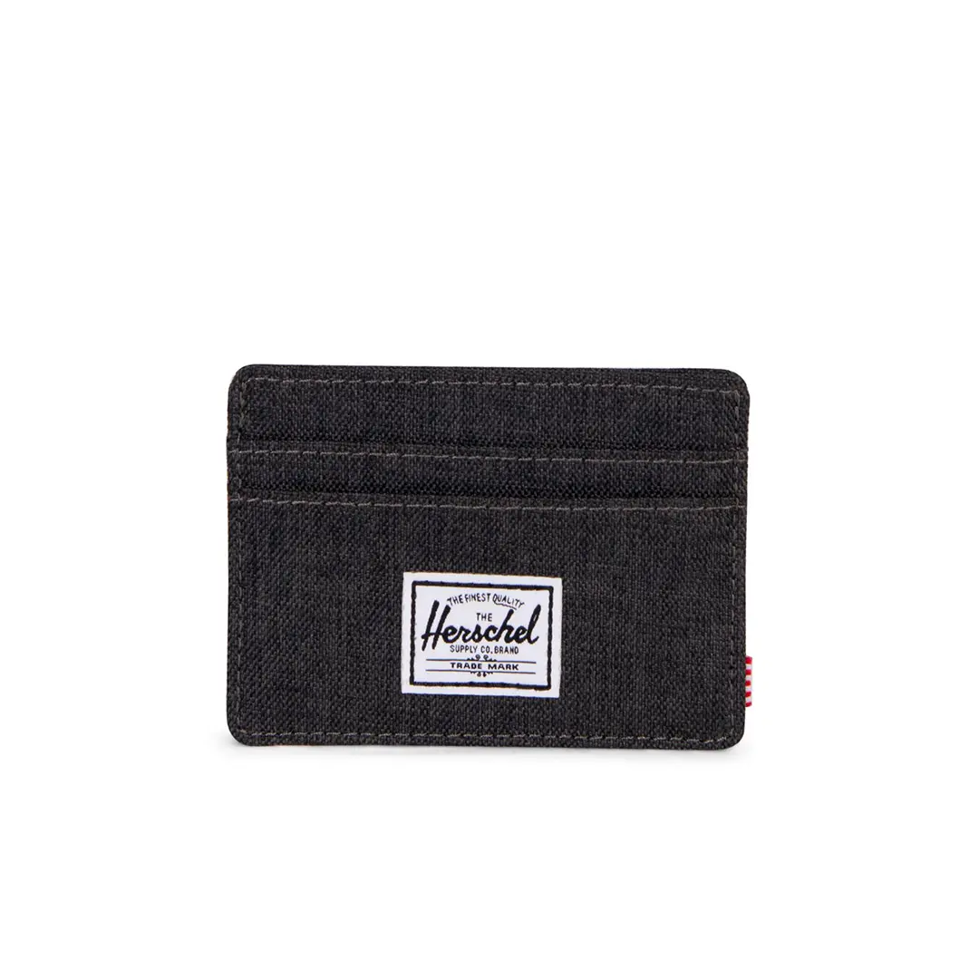 Denim Charlie card holder from Herschel, compact and practical for carrying cash and cards