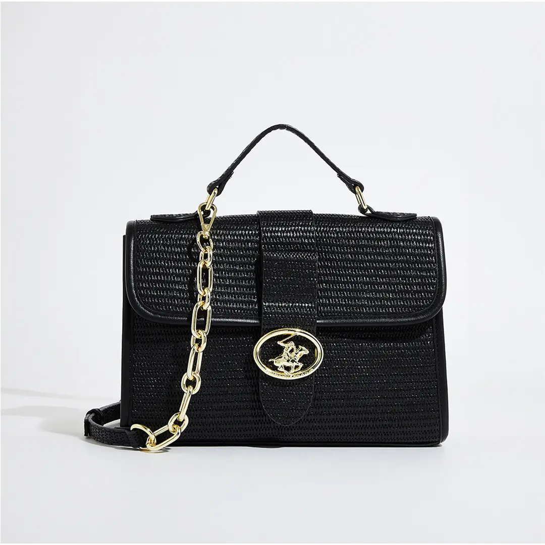 Black-colored purse from Beverly Hills Polo Club, suitable for formal and casual looks