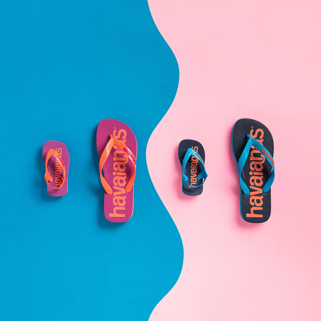 Pink and Black Colourful Flipflops for Summer from Havaianas