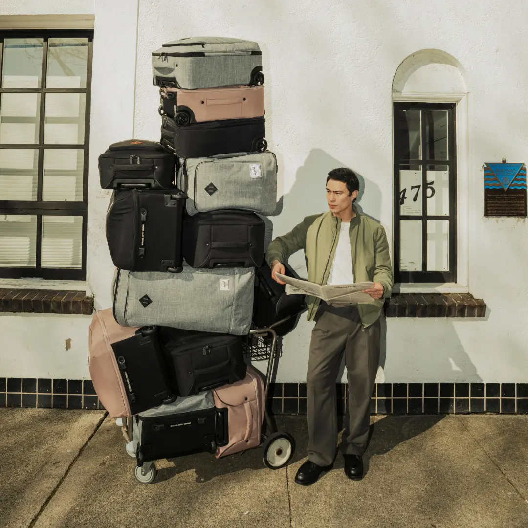 Softshell Luggage in Different Earthy Colours from Herschel