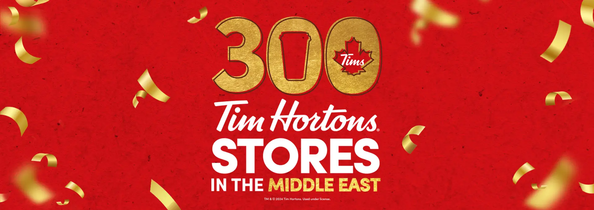 300 Tim Hortons stores in the Middle East