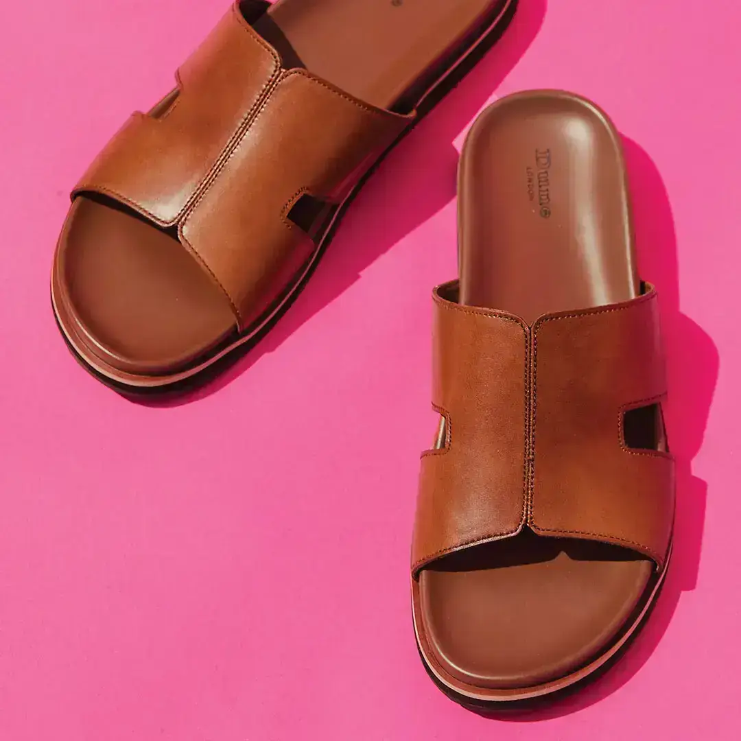 Dune London’s Insight Open-Toe Casual Sandals in Brown