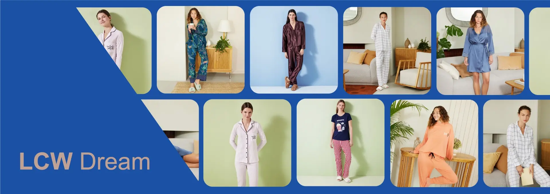 LCW DREAM collection showcases a variety of stylish & comfortable sleepwear options. Each piece is crafted for comfort.