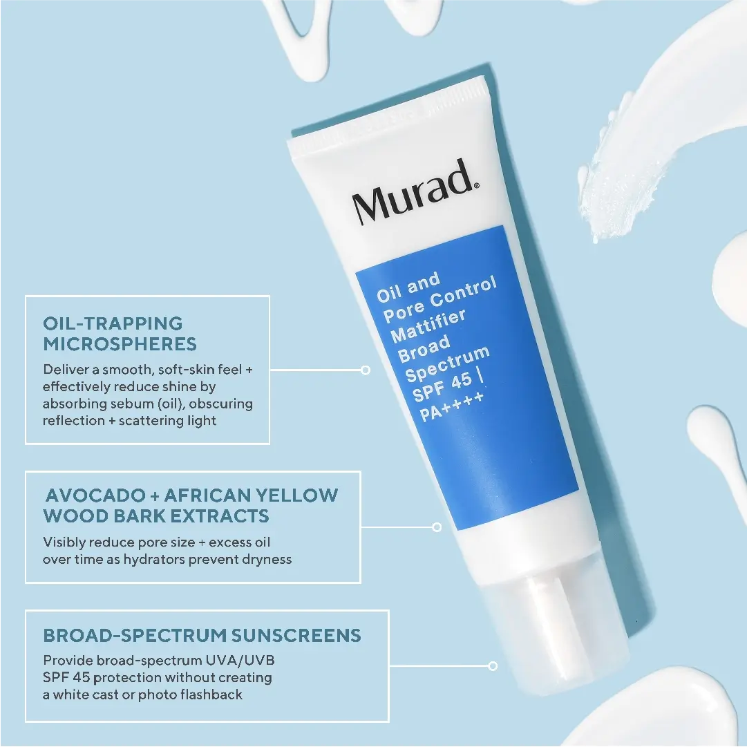 Nysaa’s Murad Oil and Pore Control Mattifier with SPF 45