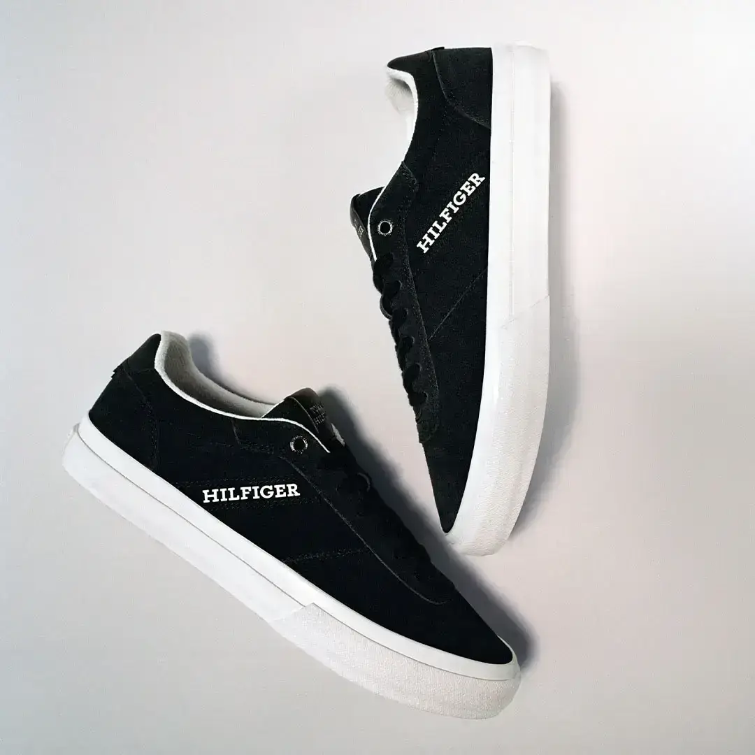 Tommy Hilfiger’s Casual-Wear Black Sneakers