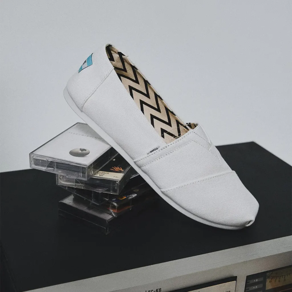 TOMS White Loafers