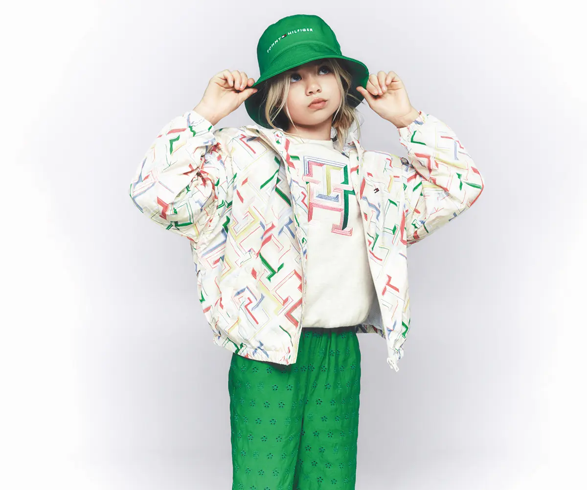 Tommy Hilfiger’s Green Bucket Hat for Kids