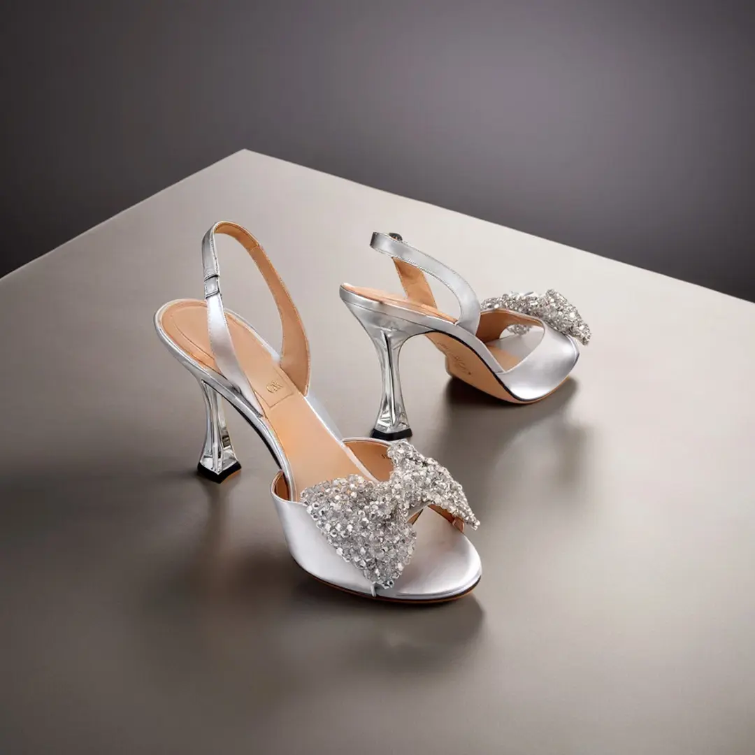 Silver High Heels from Charles and Keith available on 6thStreet.com