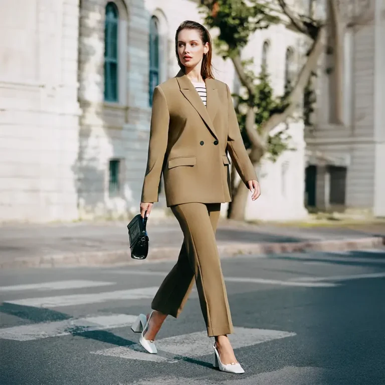 Tan, Beige Suit for Women from LC Waikiki