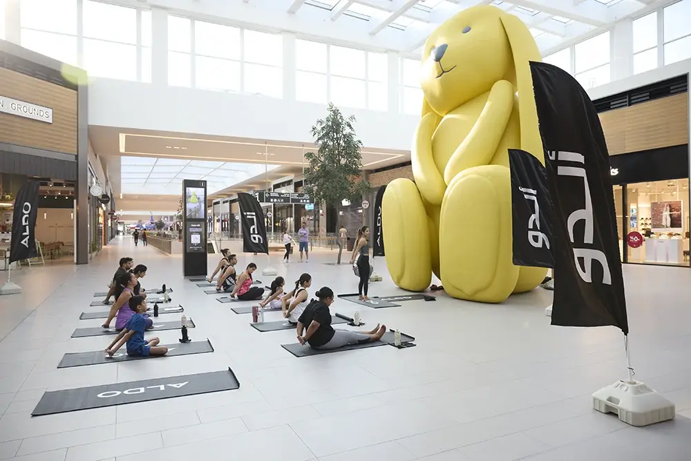 ALDO Hosted a Yoga Session as part of the Dubai Fitness Challenge at Dubai Hills Mall