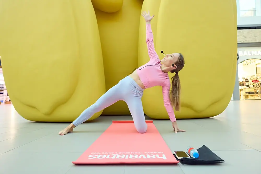 Havaianas Hosted a Yoga Session as part of Dubai Fitness Challenge at Dubai Hills Mall