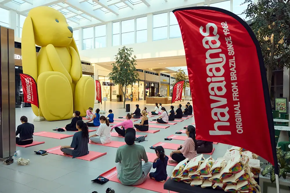 Havaianas Hosted a Yoga Session as part of Dubai Fitness Challenge at Dubai Hills Mall