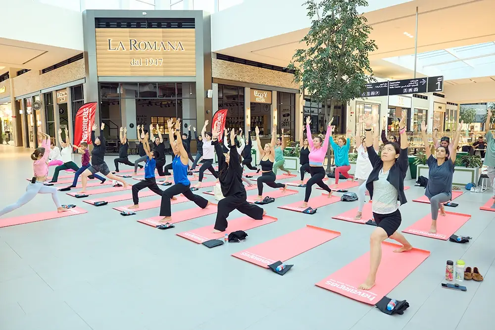 Havaianas Hosted a Yoga Session as part of Dubai Fitness Challenge at Dubai Hills Mall