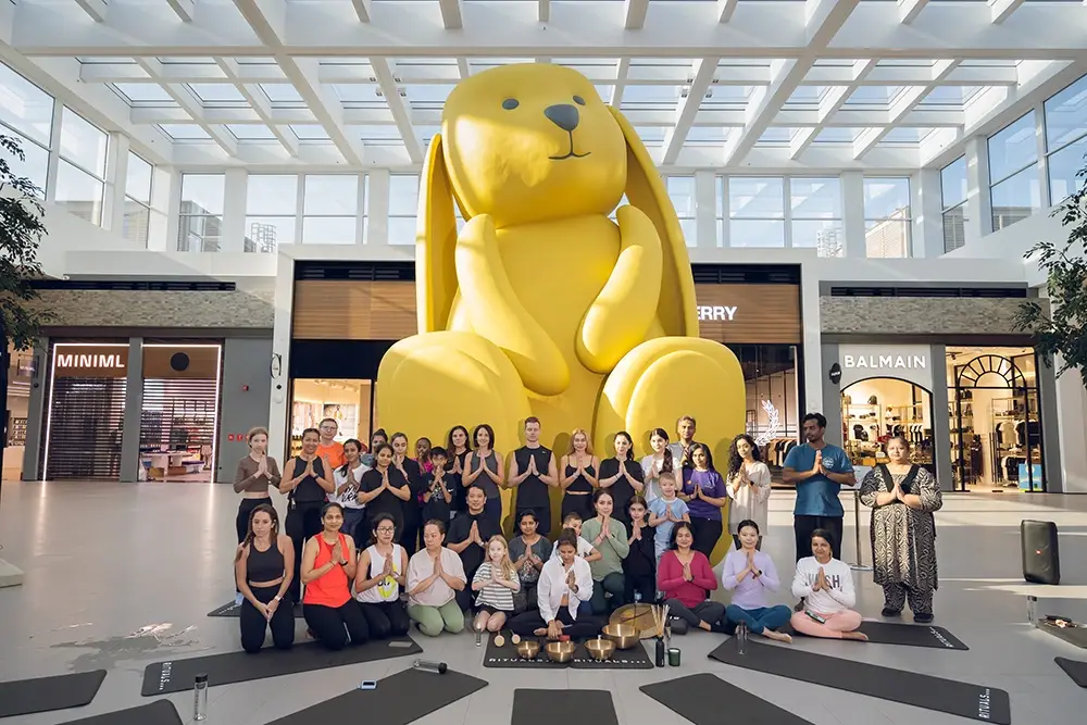 Rituals Hosted a Sound Healing Session as part of the Dubai Fitness Challenge at Dubai Hills Mall