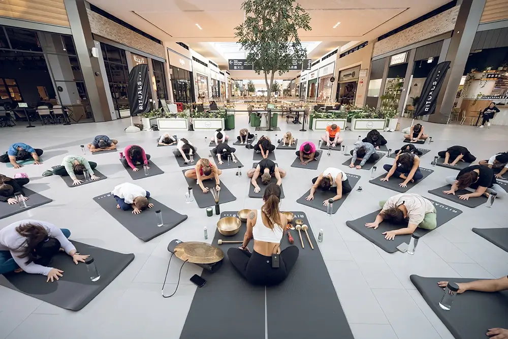 Rituals Hosted a Sound Healing Session as part of the Dubai Fitness Challenge at Dubai Hills Mall